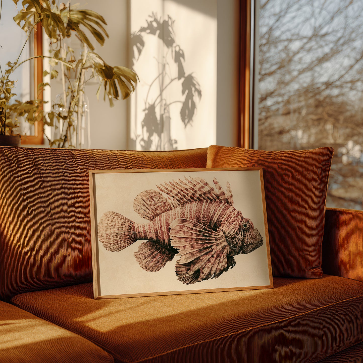 Lionfish in Antique Sepia