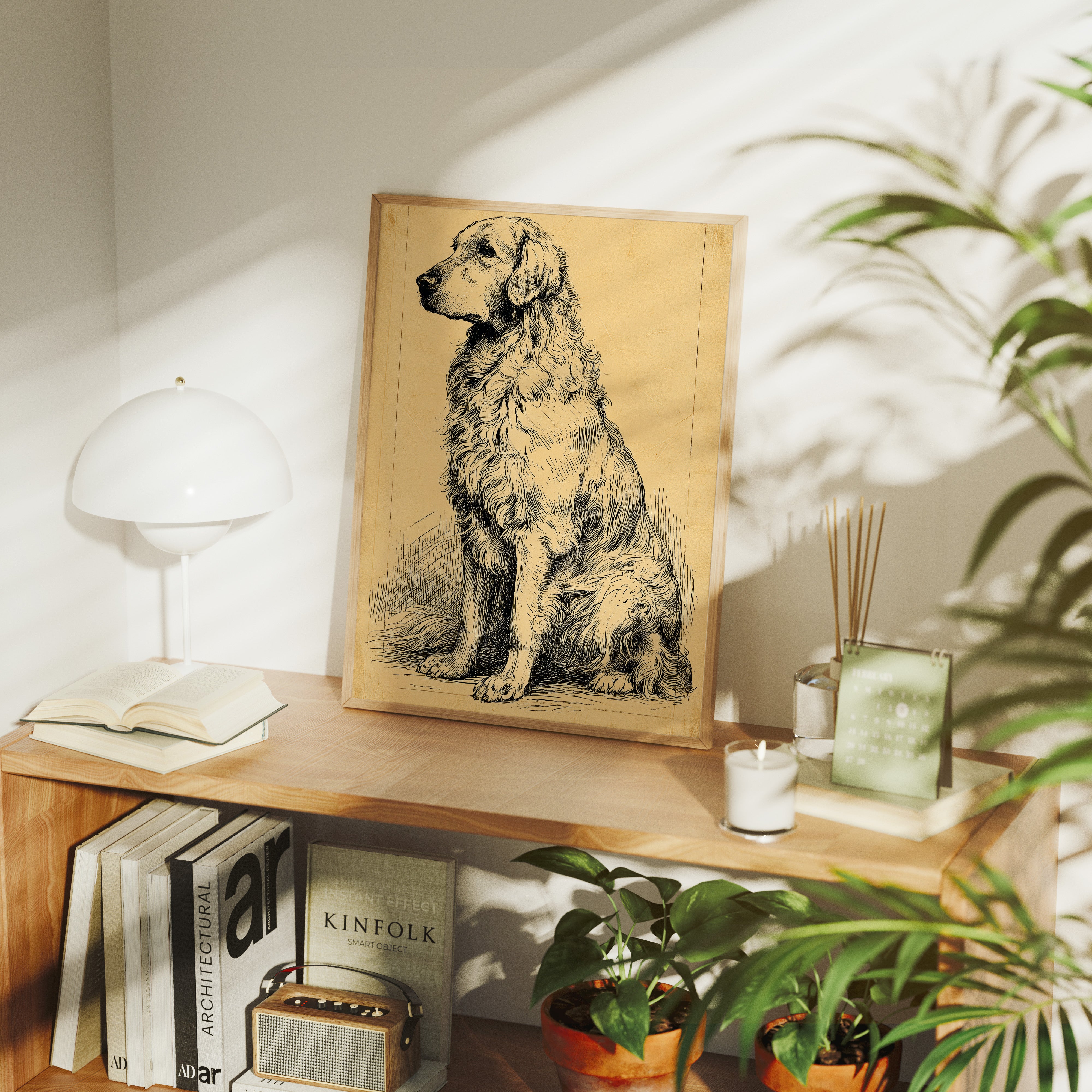 The Good Old Boy: Vintage Setter Sketch