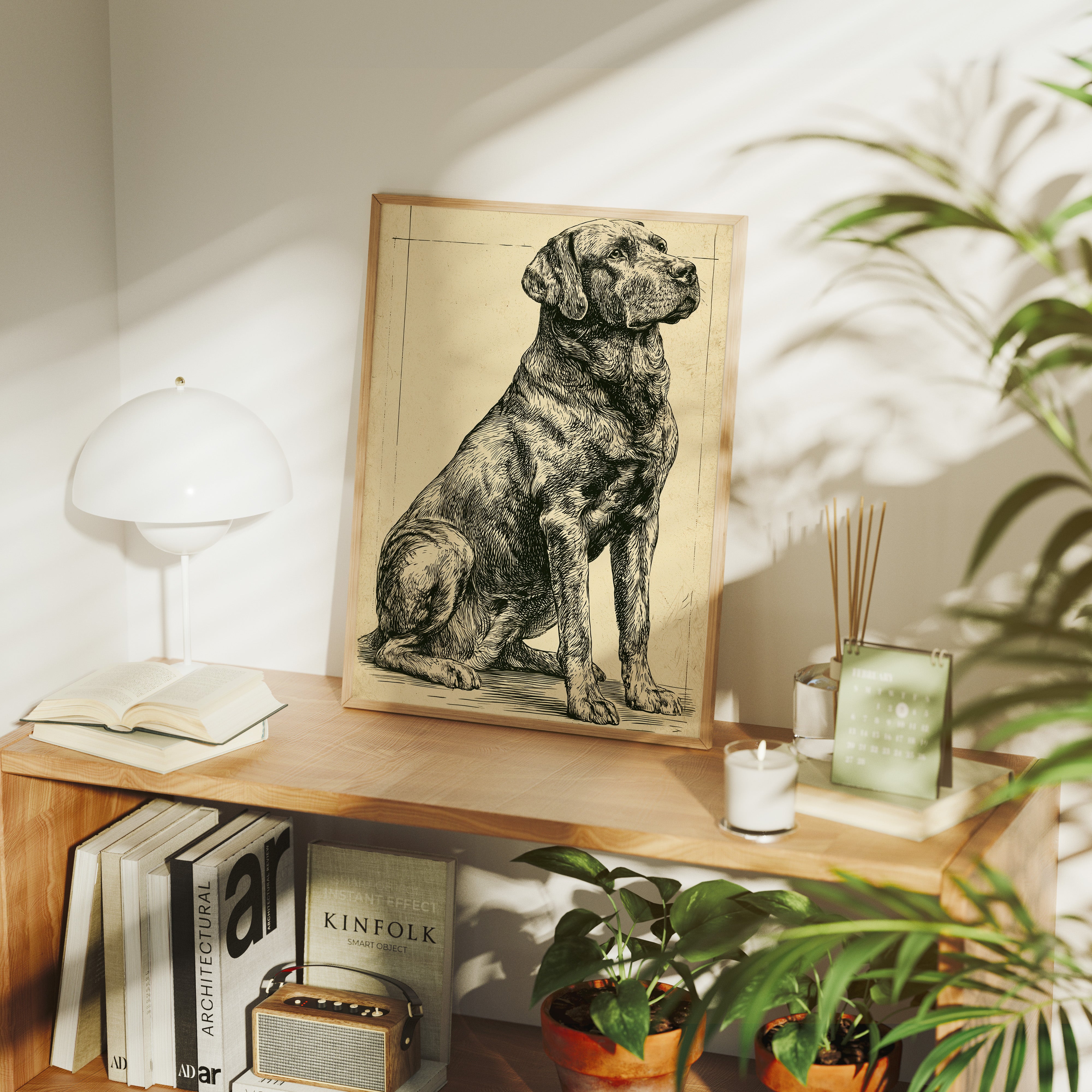 Noble Watch: Vintage Hound Engraving