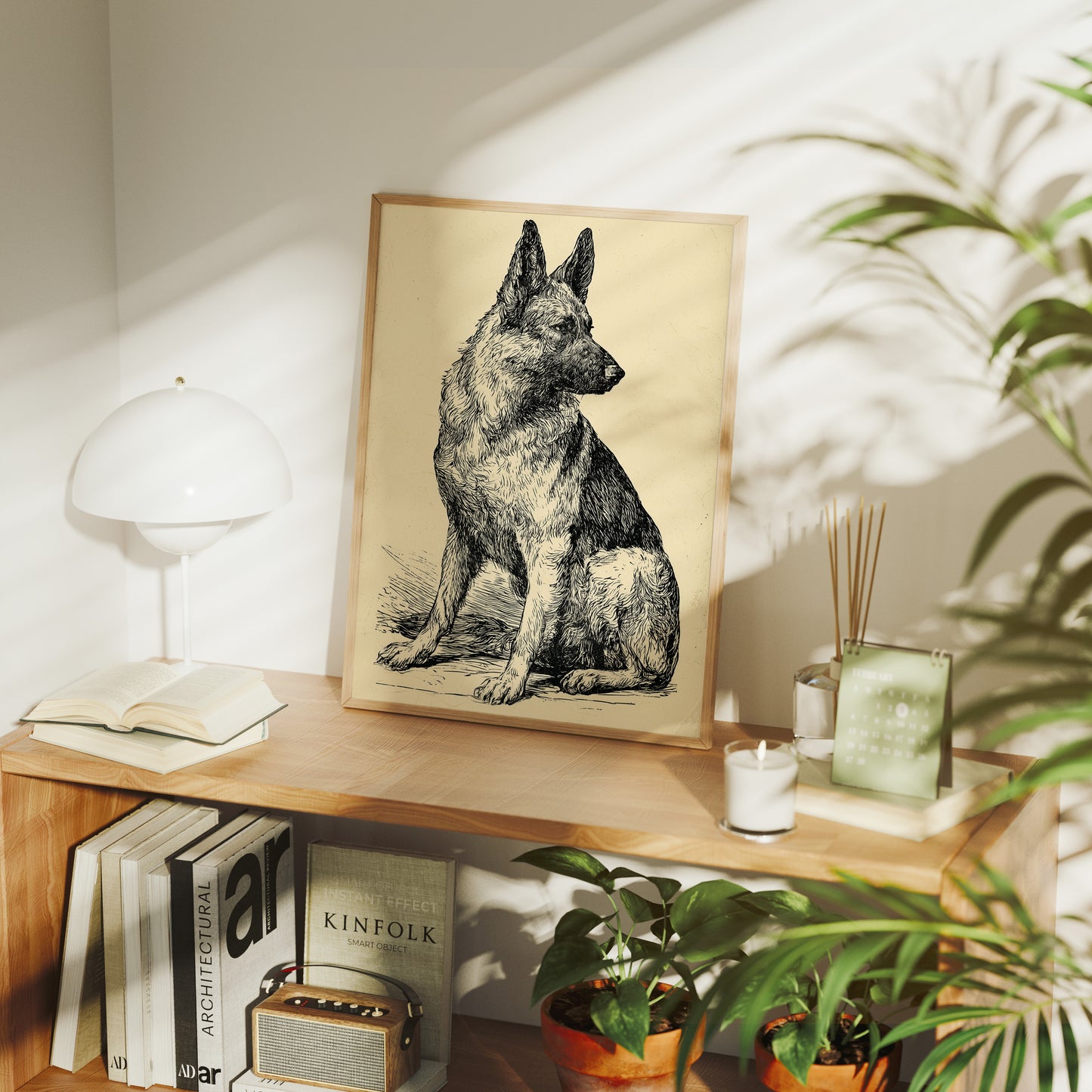 Ever Alert: Vintage Shepherd Sketch