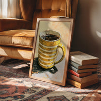 Striped Mug, Strong Coffee