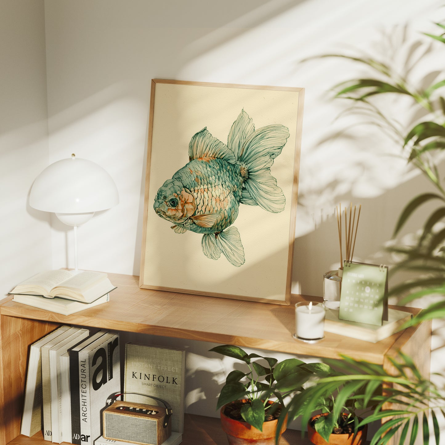 The Fancy One: Ornamental Goldfish Study