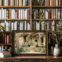 Reading Beneath the Rose Arbor