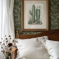 Blooming Saguaro: A Desert Garden Study