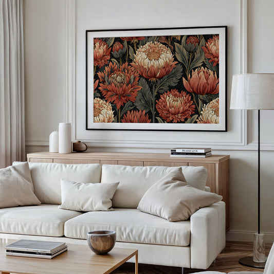 Chrysanthemums in Full Bloom