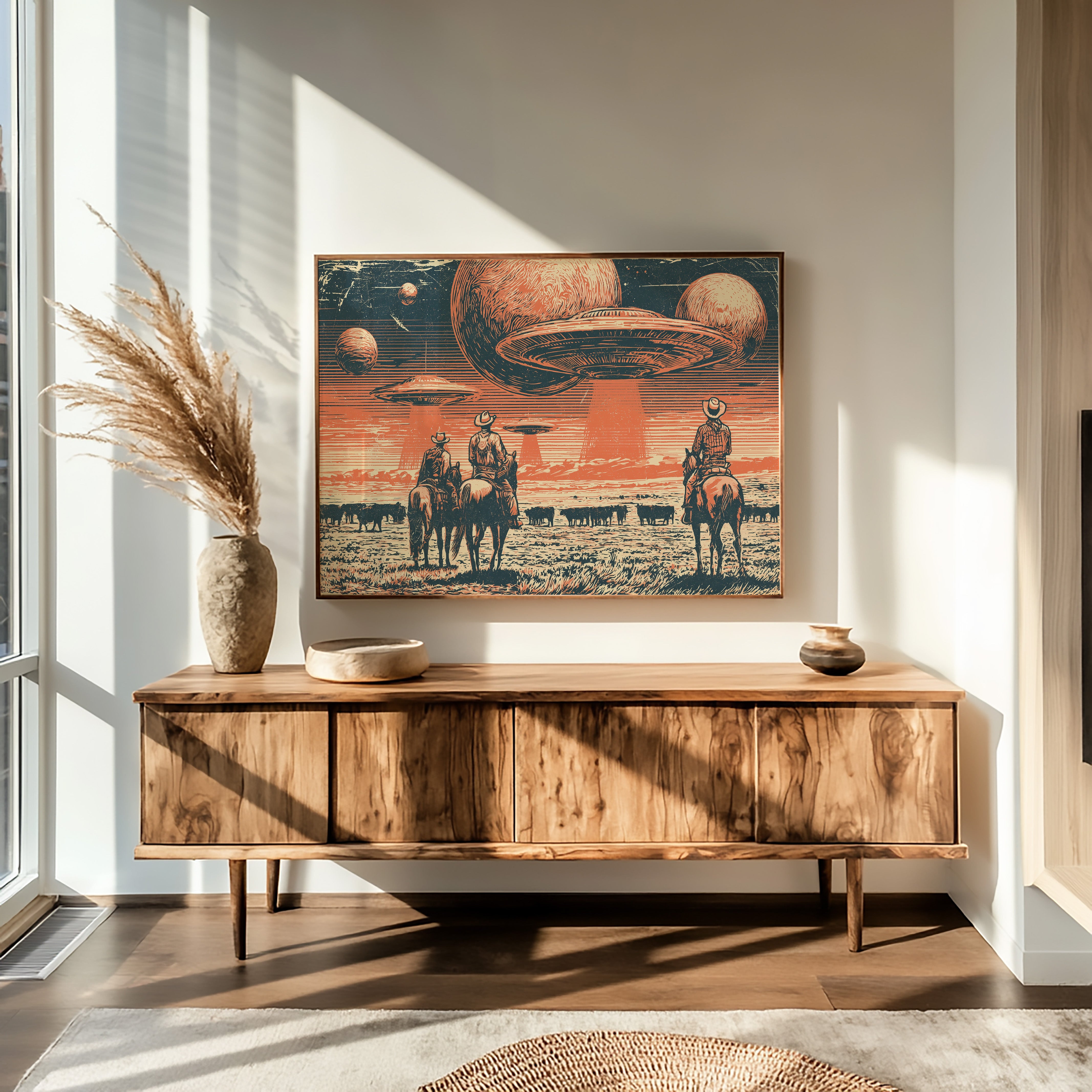 Cattle Drive Under Strange Skies