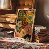 Radiant Zinnia Mosaic Garden