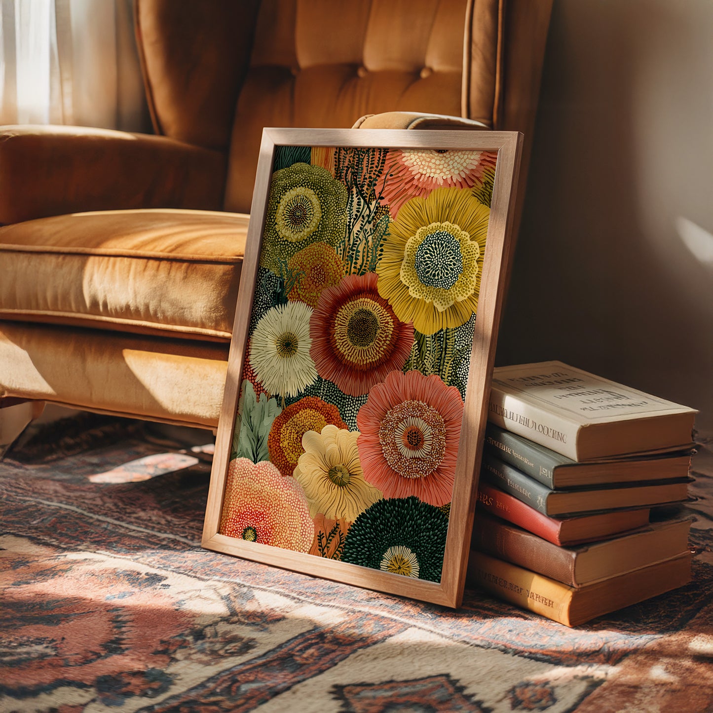 Radiant Zinnia Mosaic Garden