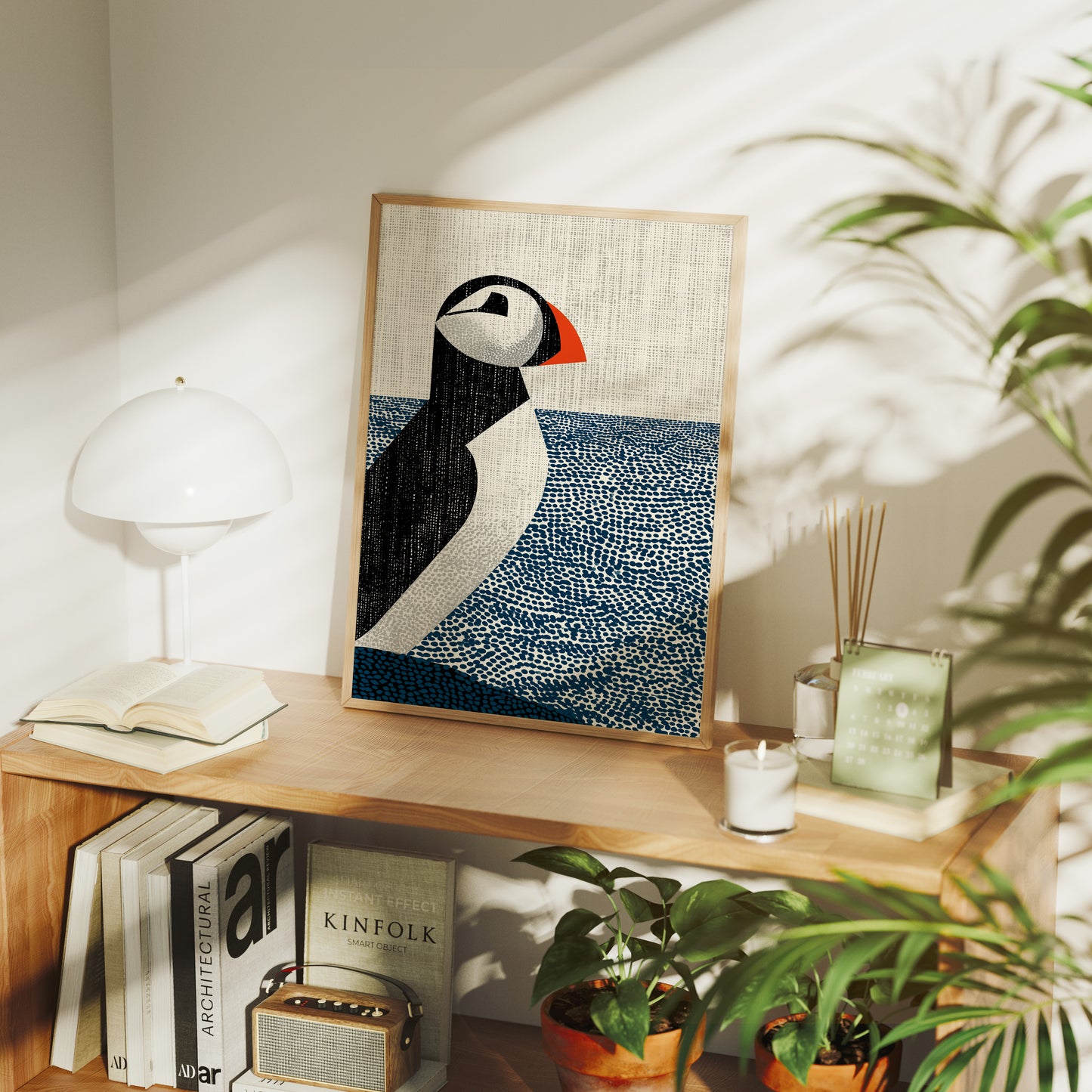 Puffin on the Horizon Line