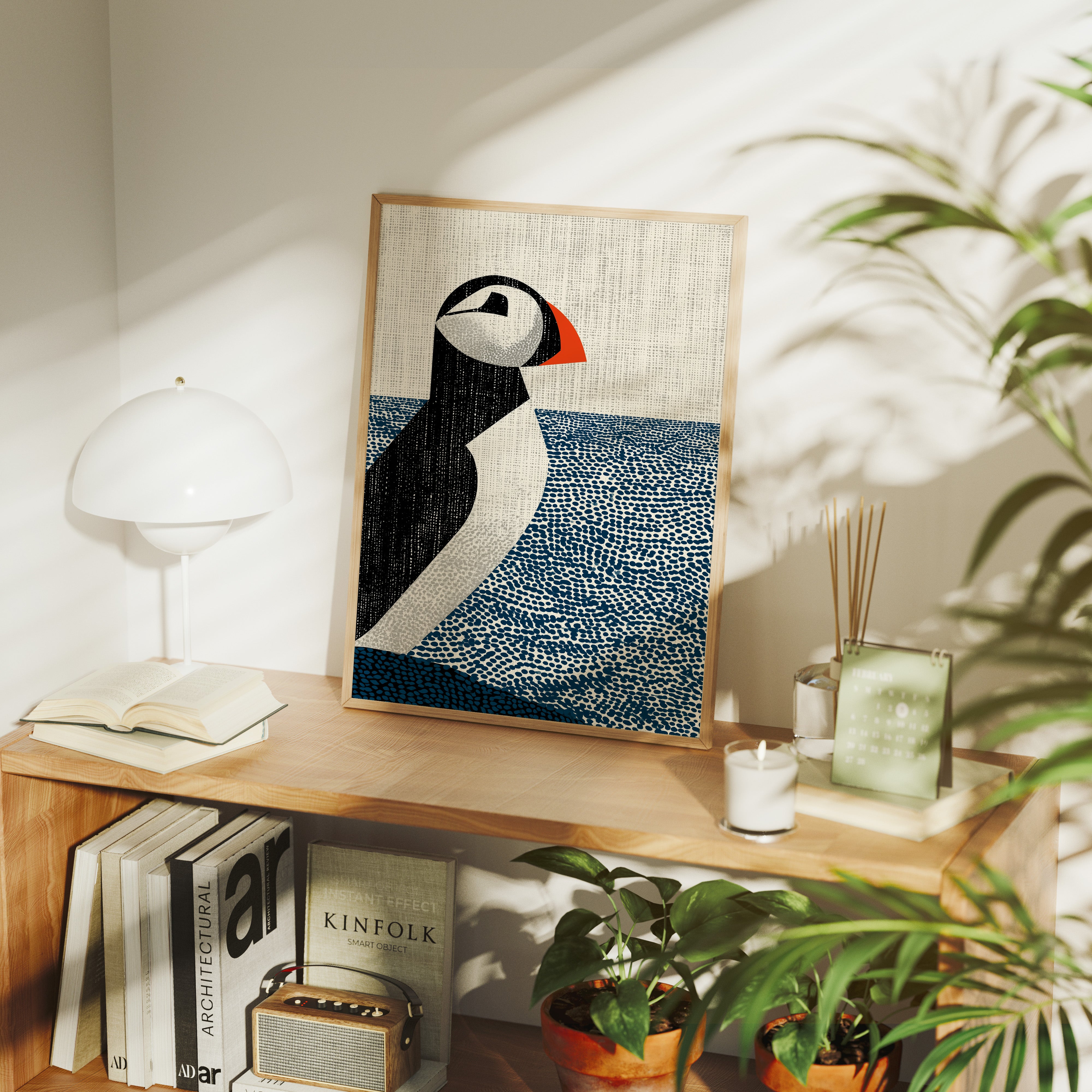 Puffin on the Horizon Line