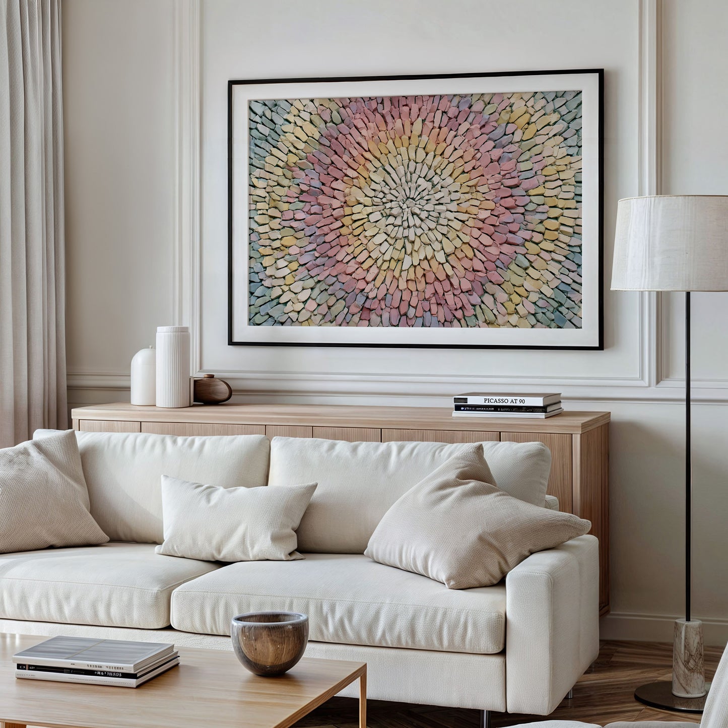 Pastel Bloom in Stone