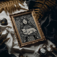 Madonna and Lamb: A Woodcut Devotion