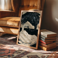 Black-Necked Swan on the Waterline