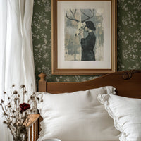 Behind the Skull: Woman with Antlers in Profile