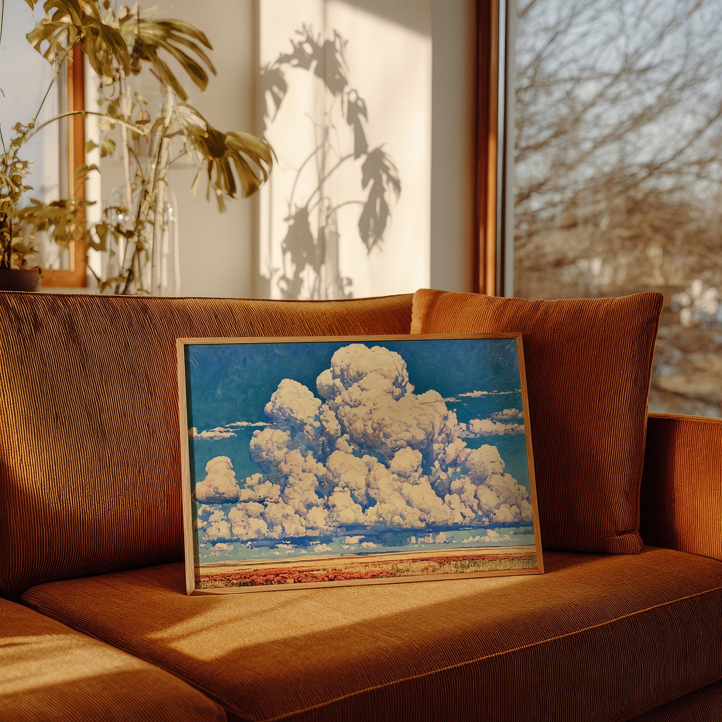 Thunderheads Over Amber Fields