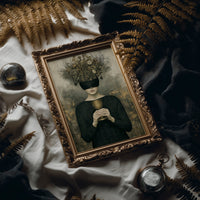 Blindfolded Time: Woman with Golden Chalice