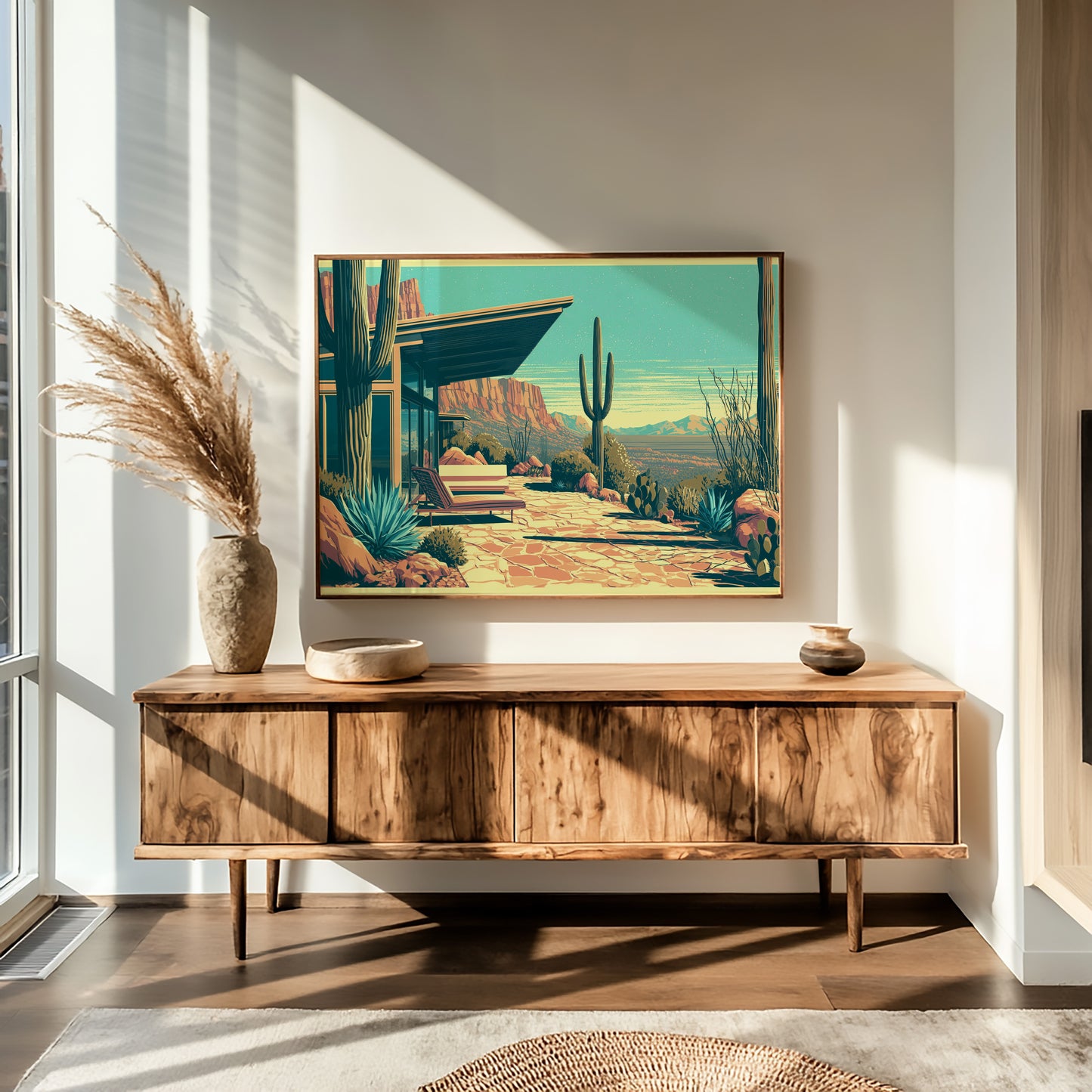 Canyon View, Mid-Century Patio