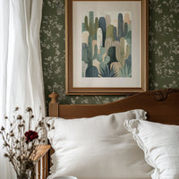 Desert Tapestry: Cactus Collage in Sand & Sage