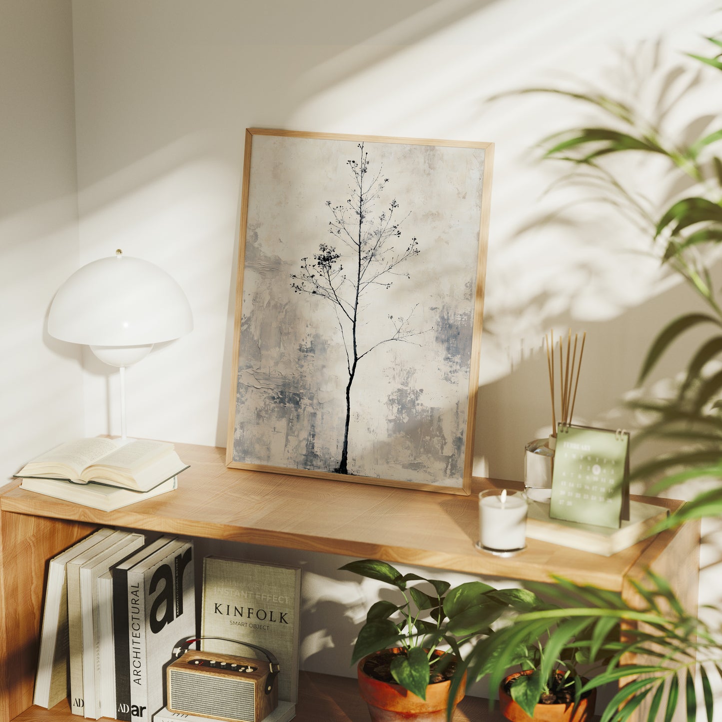 Delicate Branches: A Minimalist Winter Tree