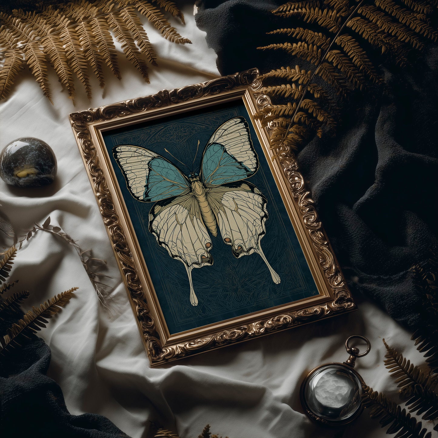 Swallowtail Symmetry: An Art Deco Butterfly Study