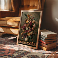 Blush and Burgundy: An Autumn Bouquet in Bloom