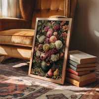 Dramatic Bloom: A Dark Ground Flemish Still Life