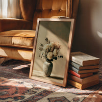 Cream Roses & Eucalyptus in Shadow Light