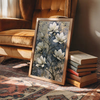 Magnolia Branch on Cracked Gold