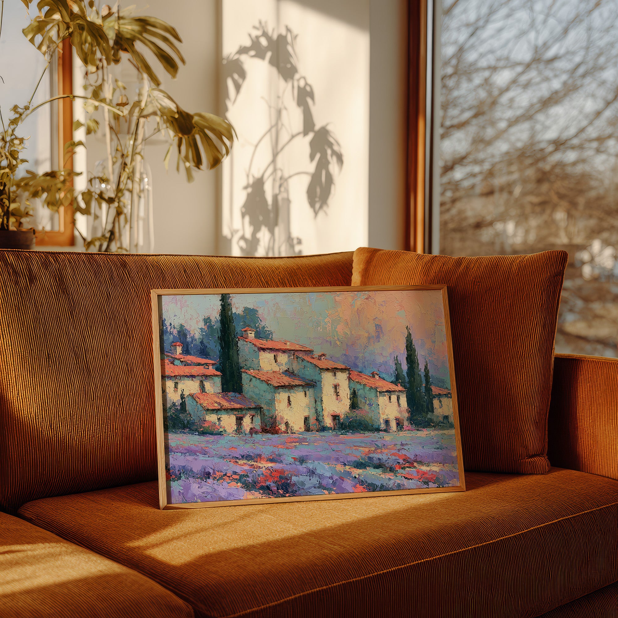 Lavender Fields, Tuscan Sunset