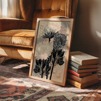Protea in Ink and Blush