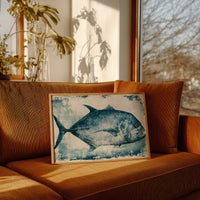 Blue Pompano, Textured Study