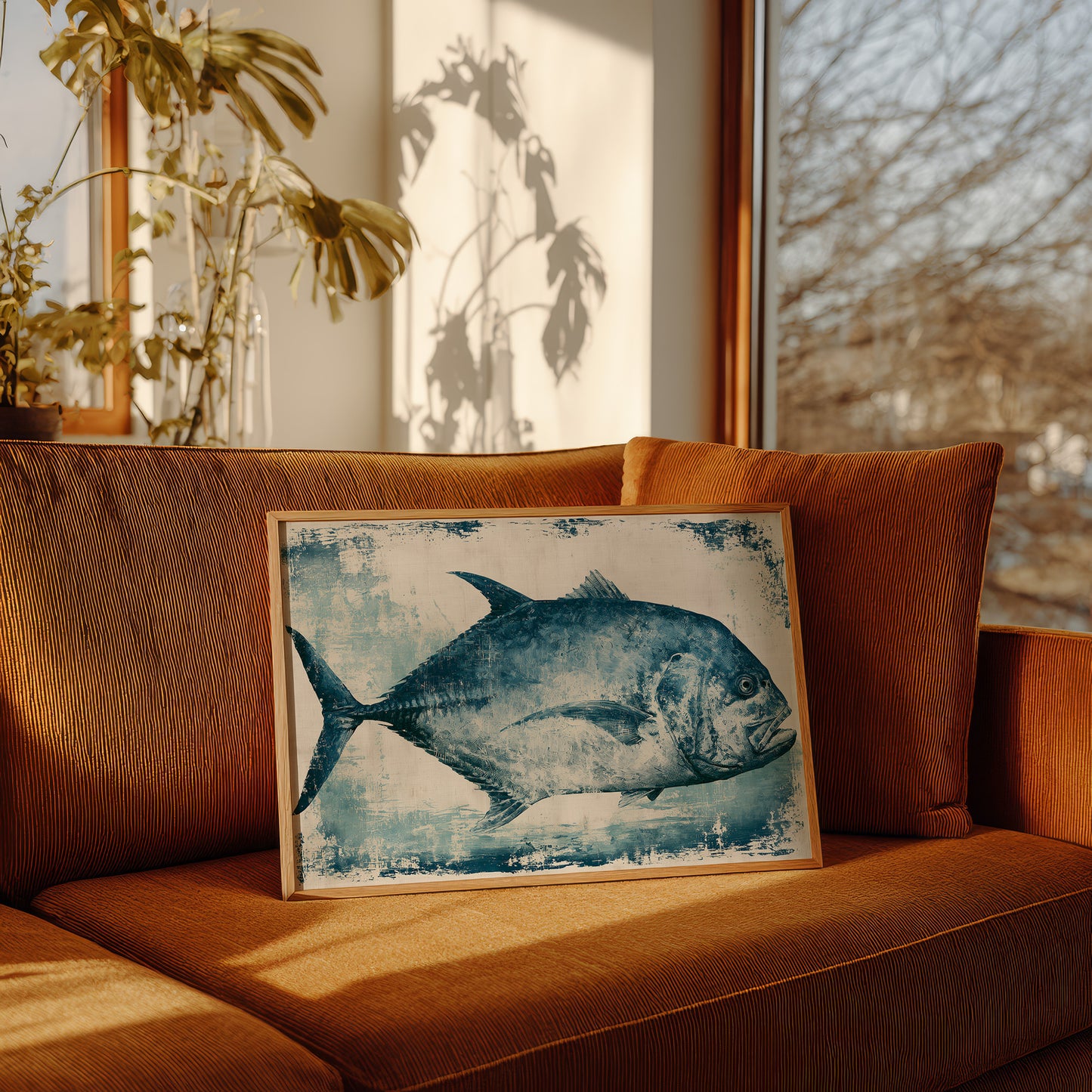 Blue Pompano, Textured Study