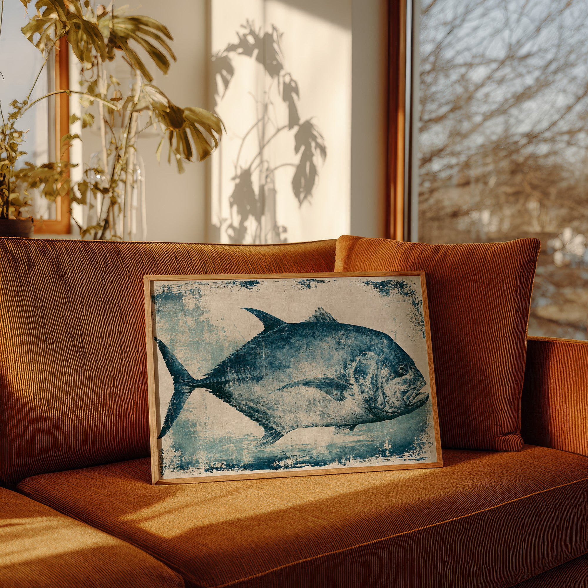 Blue Pompano, Textured Study