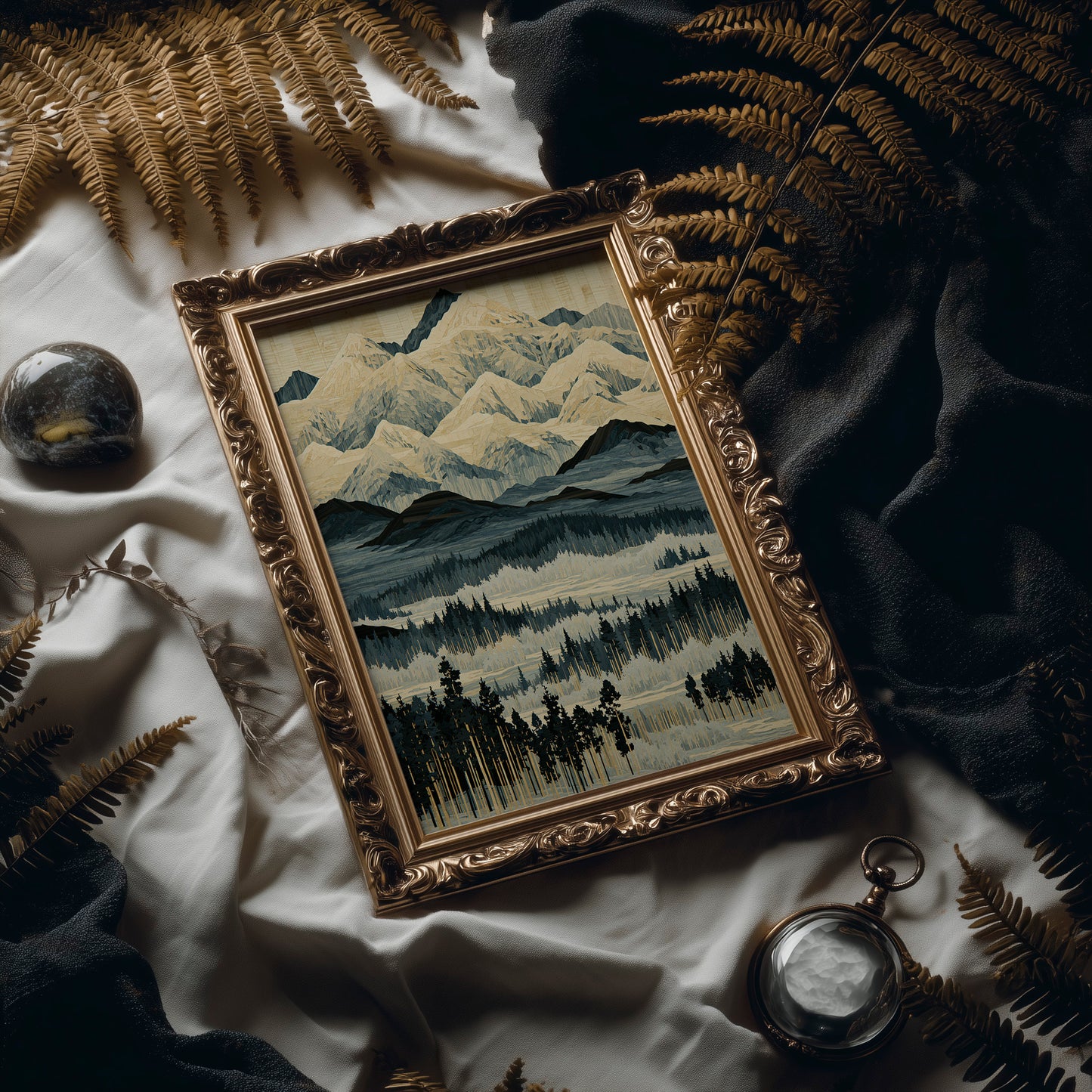 Blue Ridge in Marquetry