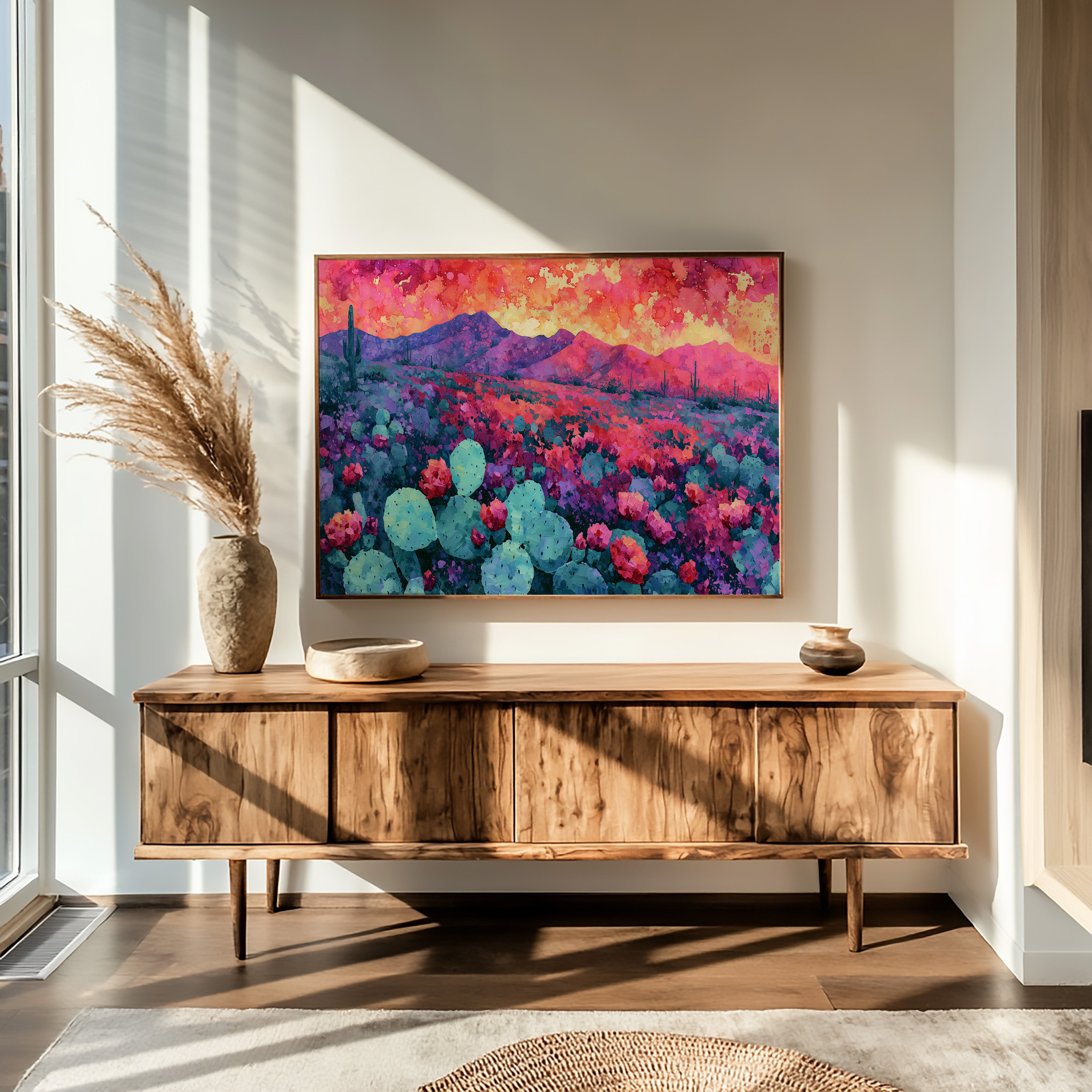 Desert Bloom, Magenta Mountains