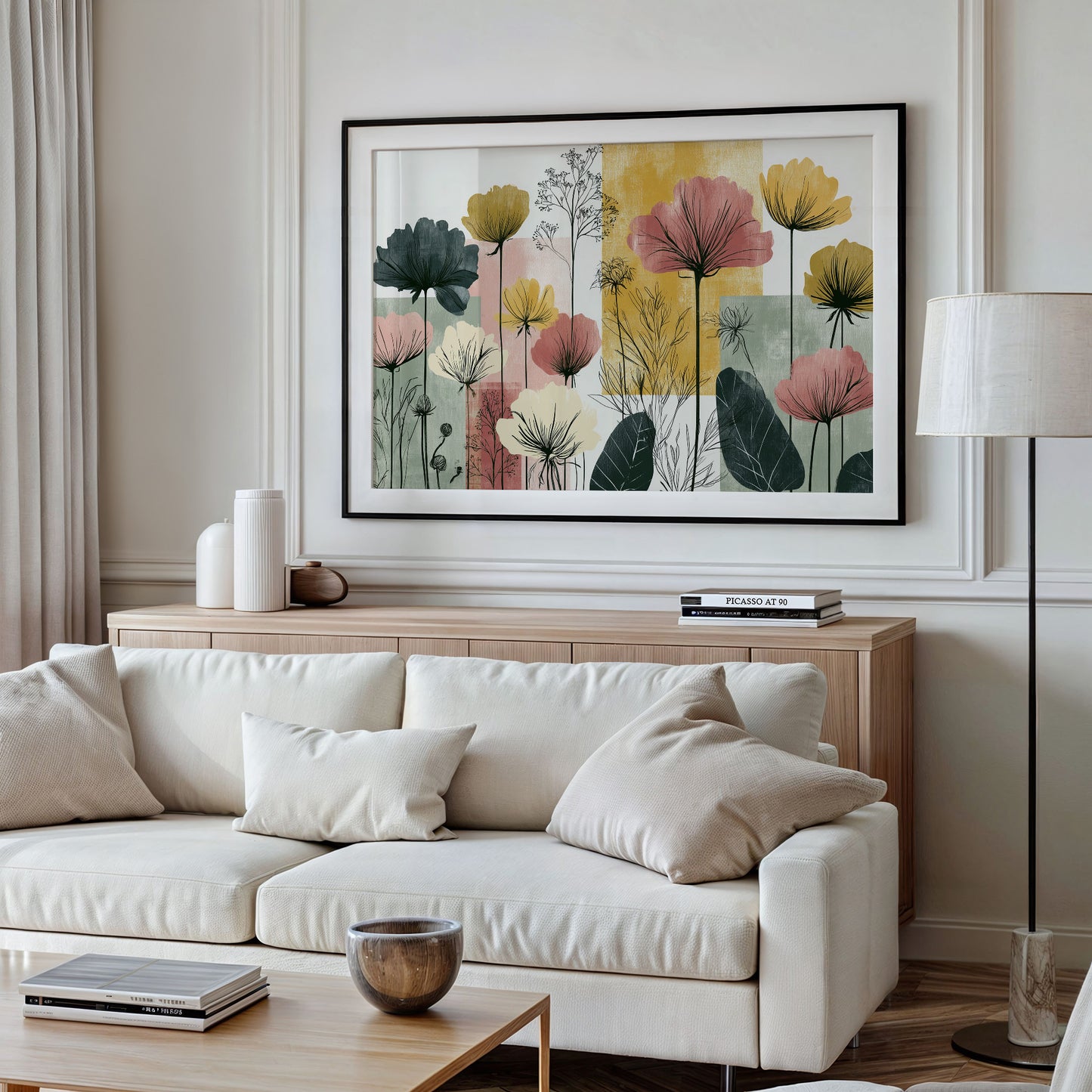 Poppy Silhouettes, Color Block Fields