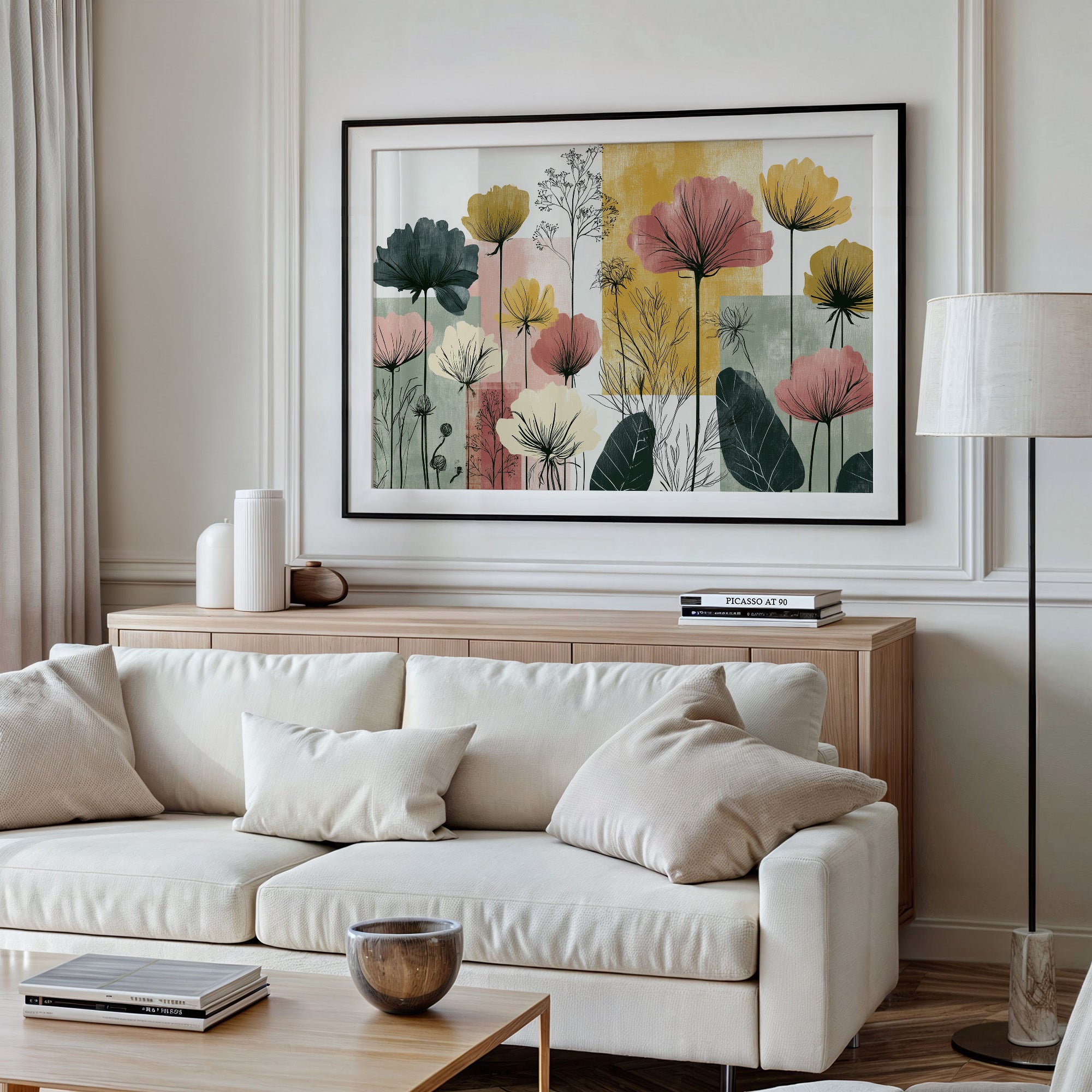 Poppy Silhouettes, Color Block Fields