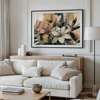 Lily Study, Color Block Botanical