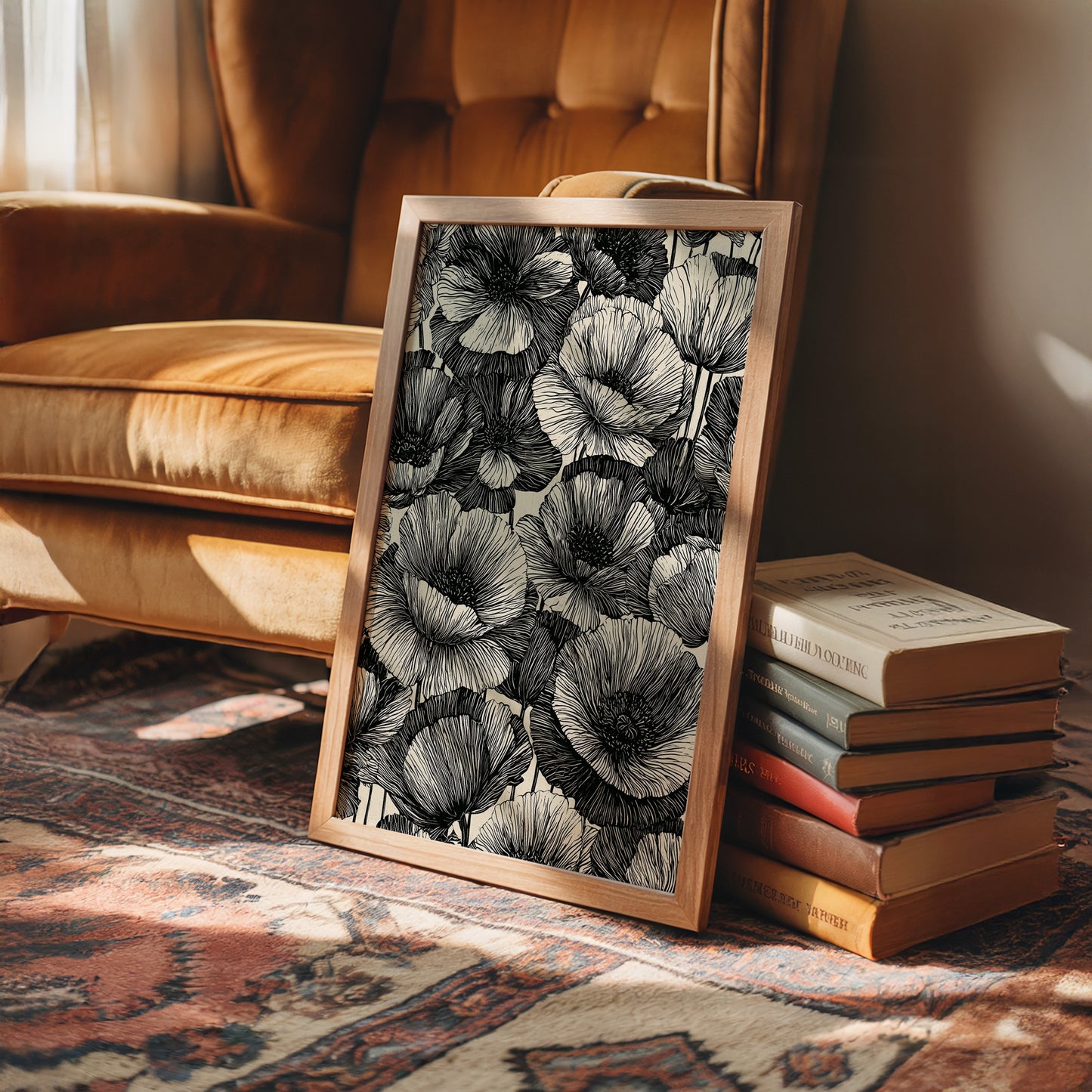 Ink Bloom Poppy Field