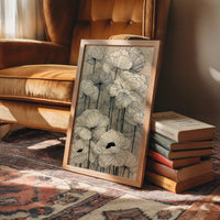 Faded Poppies on Parchment