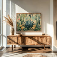 Rustic Cactus Garden Panels