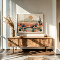 Desert Oasis at Golden Hour