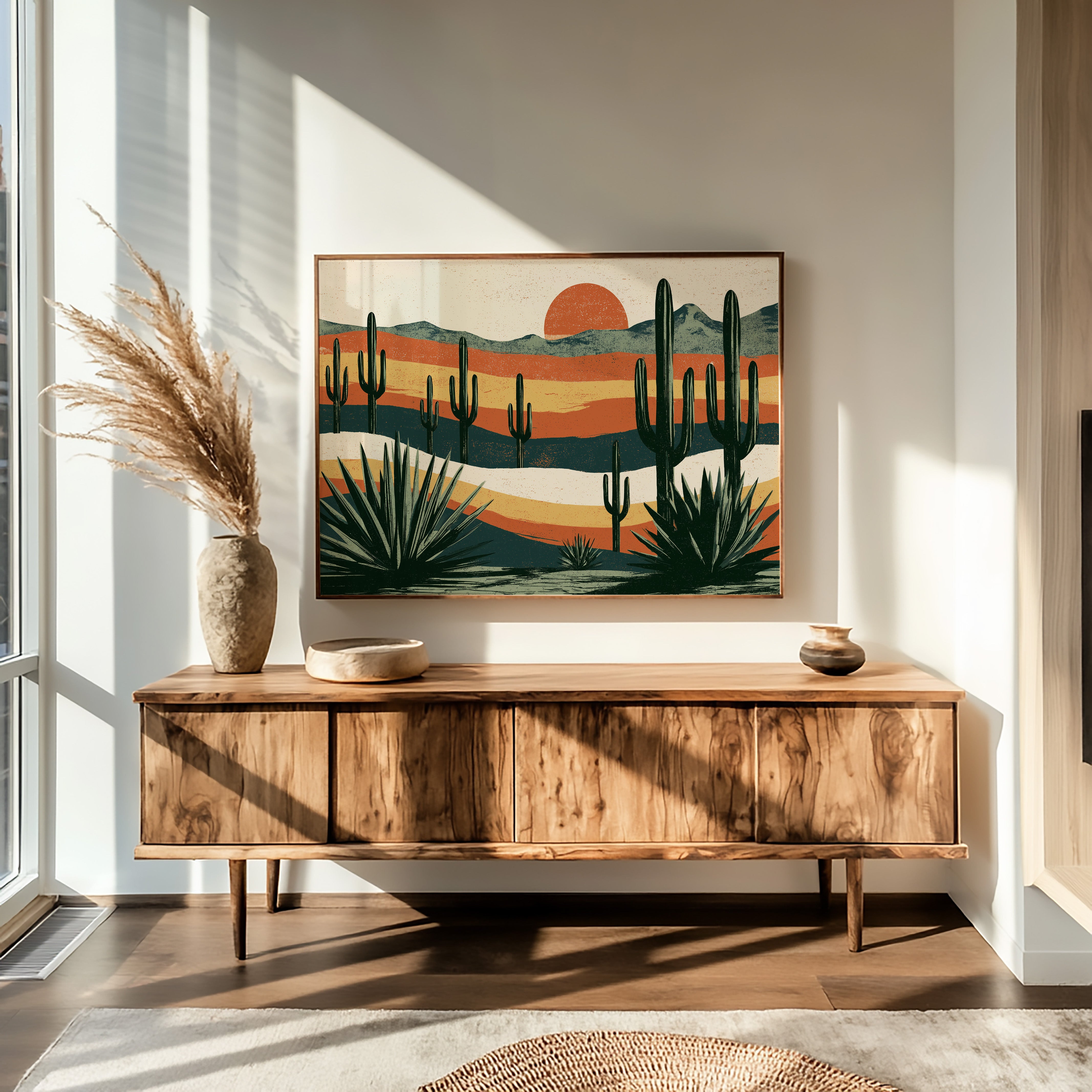 Striped Sunset Cactus Grove