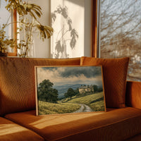 Manor House Beneath Storm Clouds