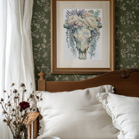 Skull Softened by Peonies