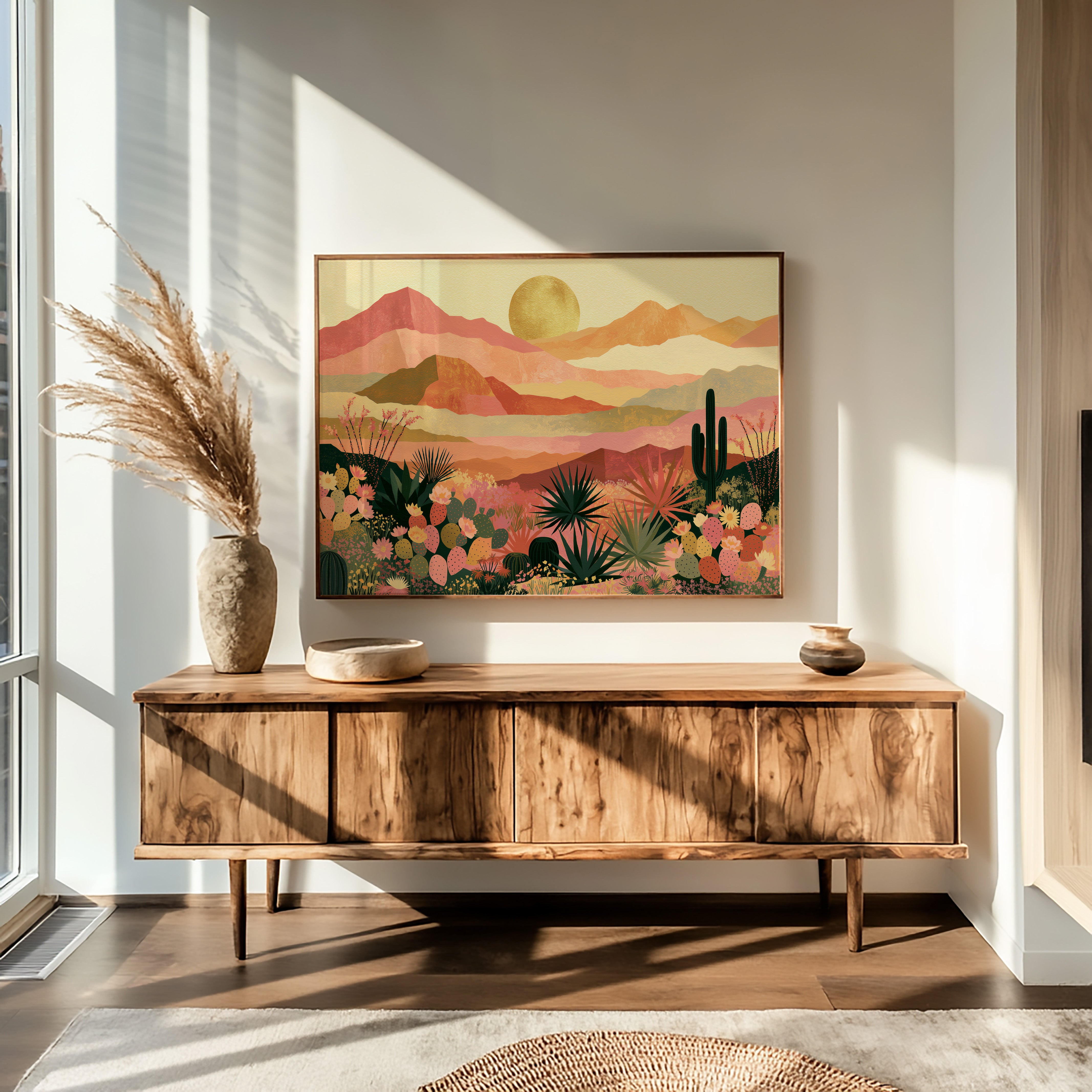Desert Bloom at Golden Hour