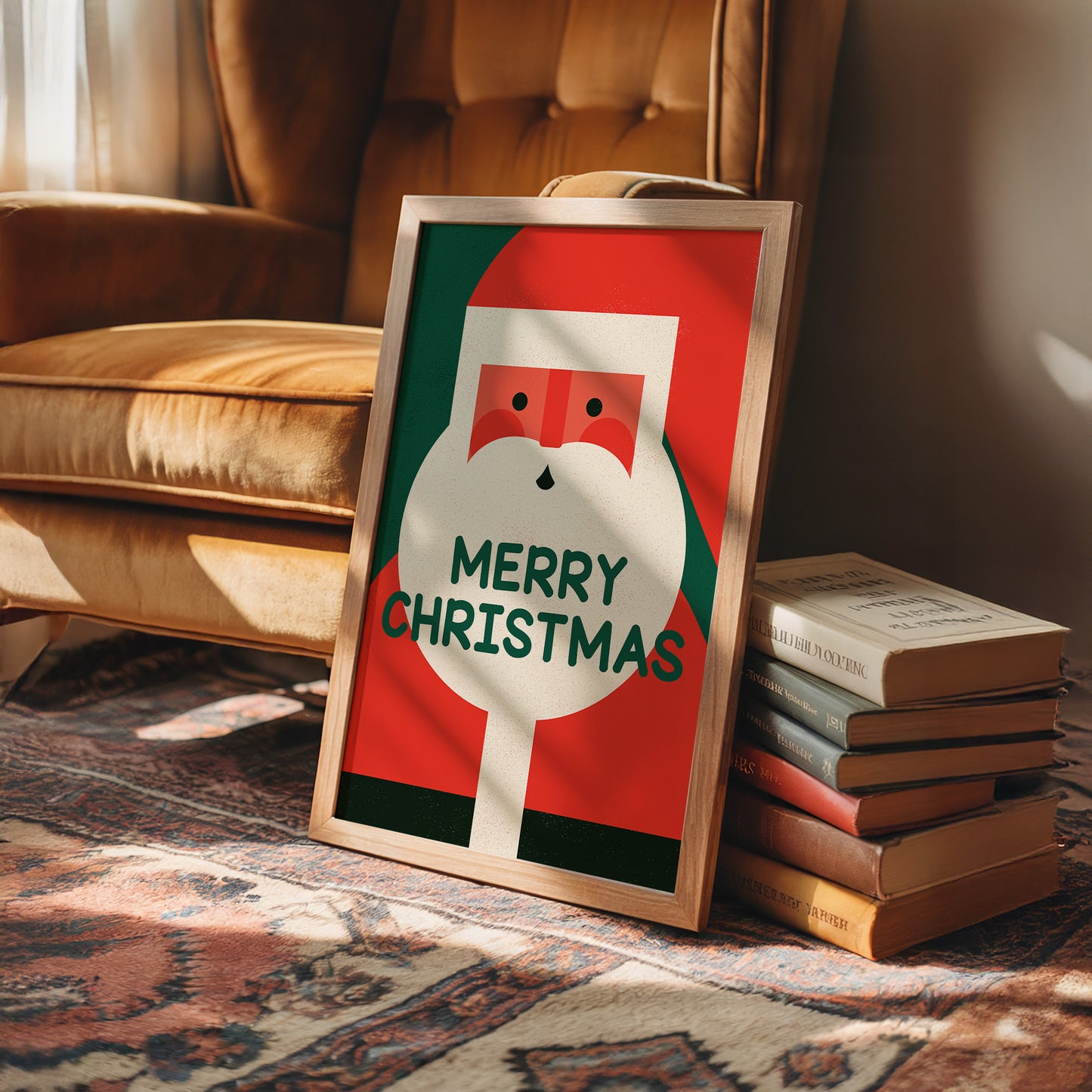Merry Christmas Santa Face