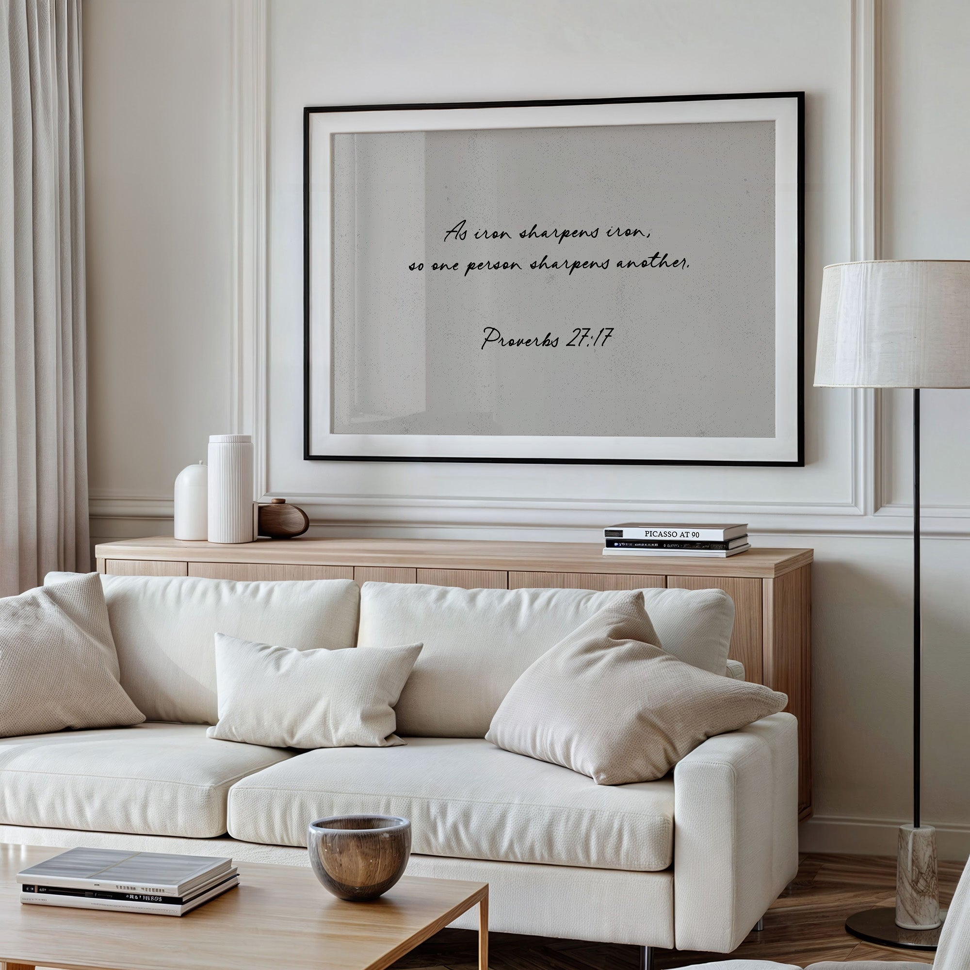 Iron Sharpens Iron Scripture Print