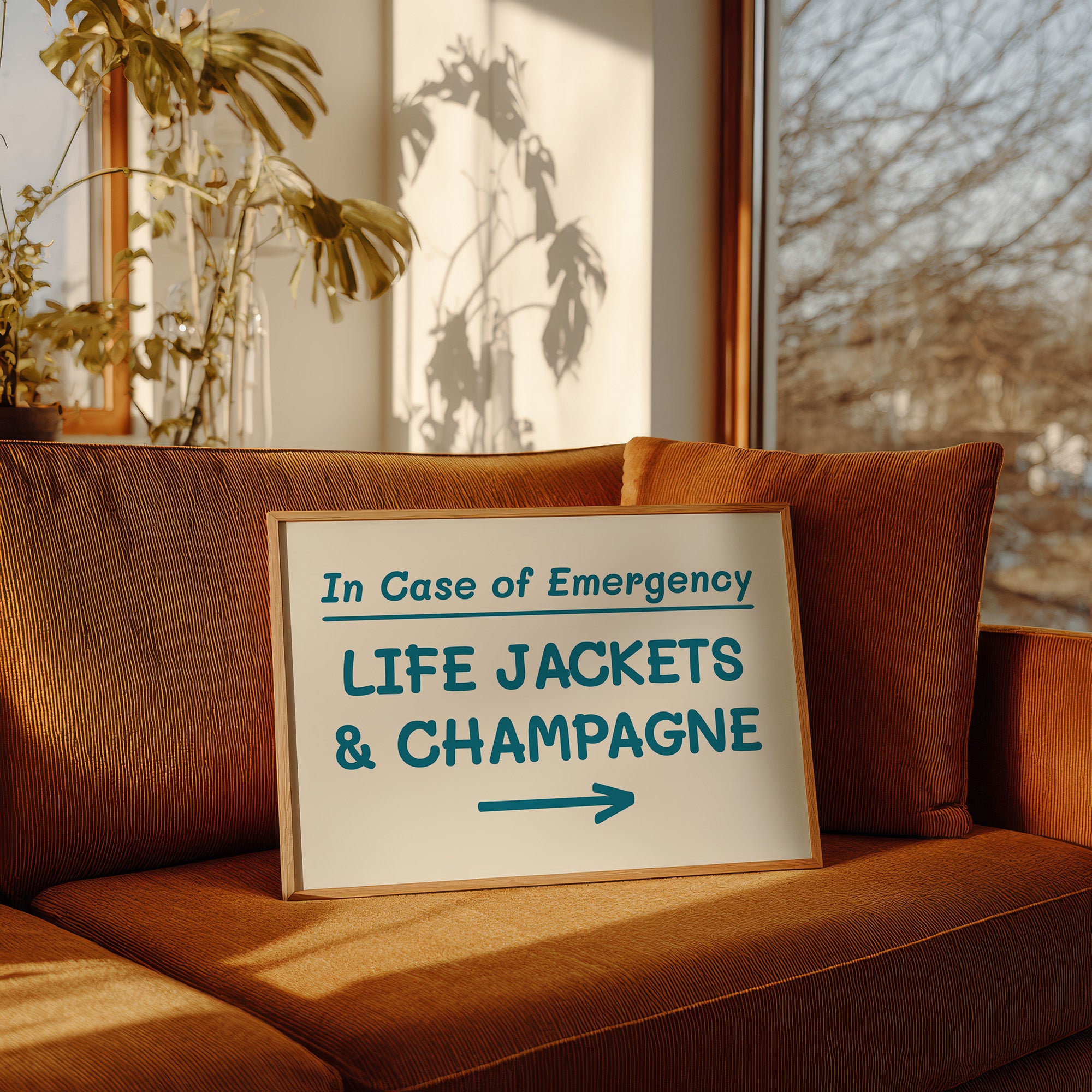 Life Jackets & Champagne, Teal