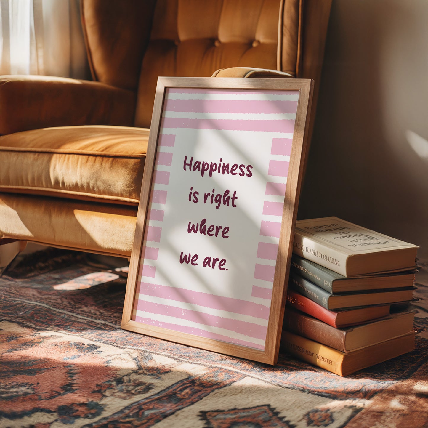 Happiness in Pink Stripes